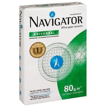Papier Blanc Navigator A4 80g/m² –Ramettes de 500 Feuilles par Ramette