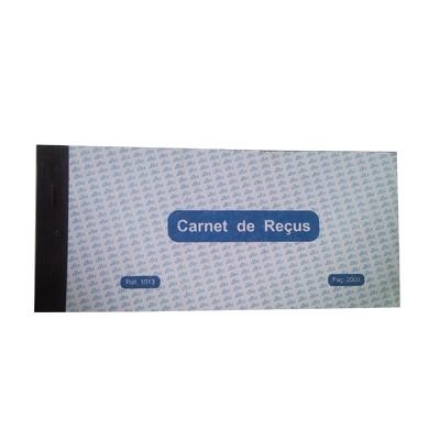 [FPM01] Manifolds 'Reçu' 11 x 24 cm - Lot de 5 avec 40 feuilles autocopiantes