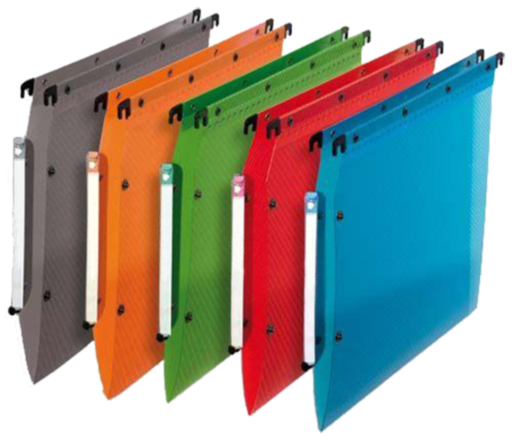 [EDSP001] Lot de 25 Dossiers Suspendus en Polypropylène 5/10e 380 mm pour Armoire