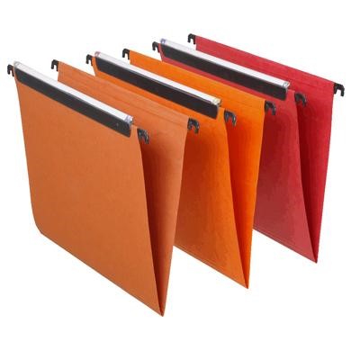 [FDS05] Lot de 25 Dossiers Suspendus en Kraft Orange SICLA 330 mm pour Tiroir