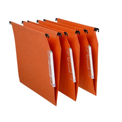 [FDS06] Lot de 25 Dossiers Suspendus en Kraft Orange SICLA 330 mm pour Armoire